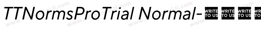TTNormsProTrial Normal字体转换